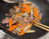 牛肉とごぼうの甘辛炒め作り方5写真