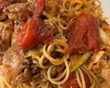 キャベツとトマトの麻婆ソーススパ作り方6写真
