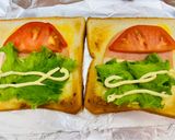 チーズ入りベーコンレタストマトサンド作り方14写真