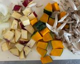 秋の味覚でウスター野菜炒め作り方2写真