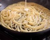 簡単ワンパン🍋レモンクリームパスタ作り方5写真