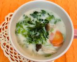 便秘予防♪あおさ豆乳味噌汁作り方4写真