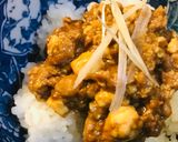 ミニ豆腐でつくる麻婆豆腐→麻婆丼作り方4写真