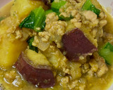さつま芋と鶏そぼろのカレー煮♪作り方6写真