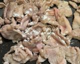 材料２つ！豚肉と小松菜のやみつき☆旨塩炒め作り方3写真