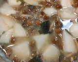カブとなめこの味噌汁作り方12写真