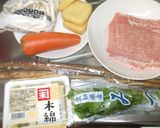 煮込みうどん♪簡単三つ葉ゴボウ豚肉作り方1写真