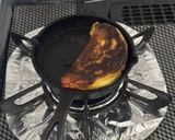 スキレットde簡単　餅フレンチトースト風作り方7写真