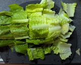 ロメインレタスと卵のふわふわ炒め作り方1写真