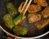 ピーマンの鶏胸肉ひき肉詰め！作り方11写真