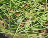 豆苗一袋🌱激安おいしい空芯菜風炒め作り方6写真