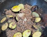 塩麹で⭐︎茄子とミンチのトマトソースパスタ作り方4写真