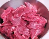 ミスジ肉のねぎ塩カルビ作り方1写真