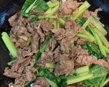牛肉と青菜のオイスターソース炒め作り方8写真