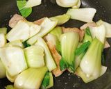 豚バラチンゲン菜炒め作り方3写真