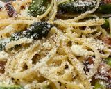 アスパラベーコン塩パスタ作り方5写真