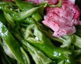 万願寺唐辛子と牛肉のオイスターソース炒め作り方3写真
