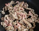 シャキほく♡豚肉と長芋のごま味噌炒め作り方2写真