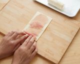 スライスチーズの生ハムロール作り方3写真
