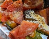 簡単☆おされ!カボチャとトマトの野菜焼き作り方2写真