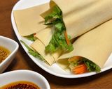 ヘルシーなのに大満足！豆腐皮の野菜巻き作り方7写真