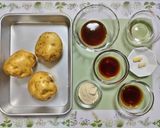 節約簡単夕飯主菜じゃがいも鶏胸中華黒酢炒め肉料理作り方1写真