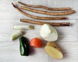 冷蔵庫すっきり！焼き野菜の肉みそがけ作り方1写真
