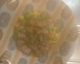 レンジ簡単ポークチャップ味オムライス弁当作り方3写真
