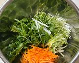 水菜と人参の炒め煮作り方2写真