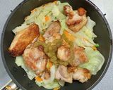 鶏もも肉と炒め野菜セットの柚子胡椒焼き作り方5写真