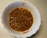 生塩辛とニンニクなめ茸のパスタ作り方1写真