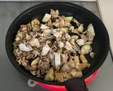 焼き豆腐・鶏・なす・きのこ煮作り方8写真