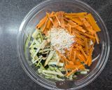 夏野菜ズッキーニの素麺風ナムル作り方3写真