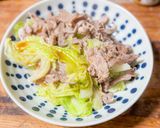 超簡単❣️蒸し豚こまキャベツ🥬🐷作り方5写真
