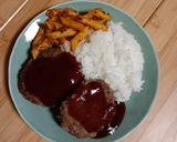 【楽ワザ】わんぱんハンバーグ作り方9写真