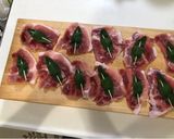 【家庭菜園ハーブ】豚肉サルティンボッカ作り方1写真