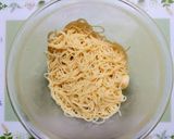 簡単夏の夕飯・昼食！桃生ハムの冷製パスタ作り方5写真