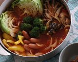 野菜たっぷりトマト鍋作り方4写真