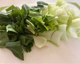 ちんげん菜となすときのこの炒め物作り方2写真