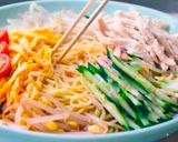革命!焼きそば麺deささみ冷やし中華♪作り方2写真