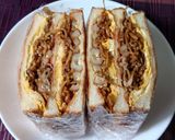 超簡単!オムそばホットサンド!!作り方13写真
