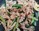 簡単夕飯主菜昼食小松菜れんこん豚こま中華炒め弁当作り方9写真