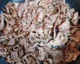 夏の夕飯簡単長芋オクラ牛すき冷やしうどん作り方3写真