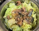 調味料なしで簡単　白菜と鯖の味噌煮作り方2写真