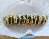 ズッキーニのベーコンチーズ包み蒸し作り方2写真