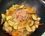【簡単副菜】ズッキーニとツナのふわ玉炒め作り方5写真