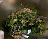 咳を鎮める効果！春菊の胡麻和え作り方5写真