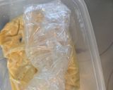 タンパク質25gのレンチンだし巻き卵作り方3写真