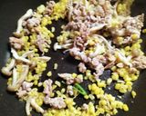 ひき肉とズッキーニのマヨ炒め【夏野菜の報告会🍅】作り方1写真
