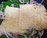 簡単昼食今夜の夕飯ニラもやし焼きそば節約作り方4写真